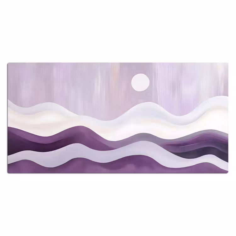 Bureau onderlegger - Golven - Heuvels - Abstract - Paars — 1