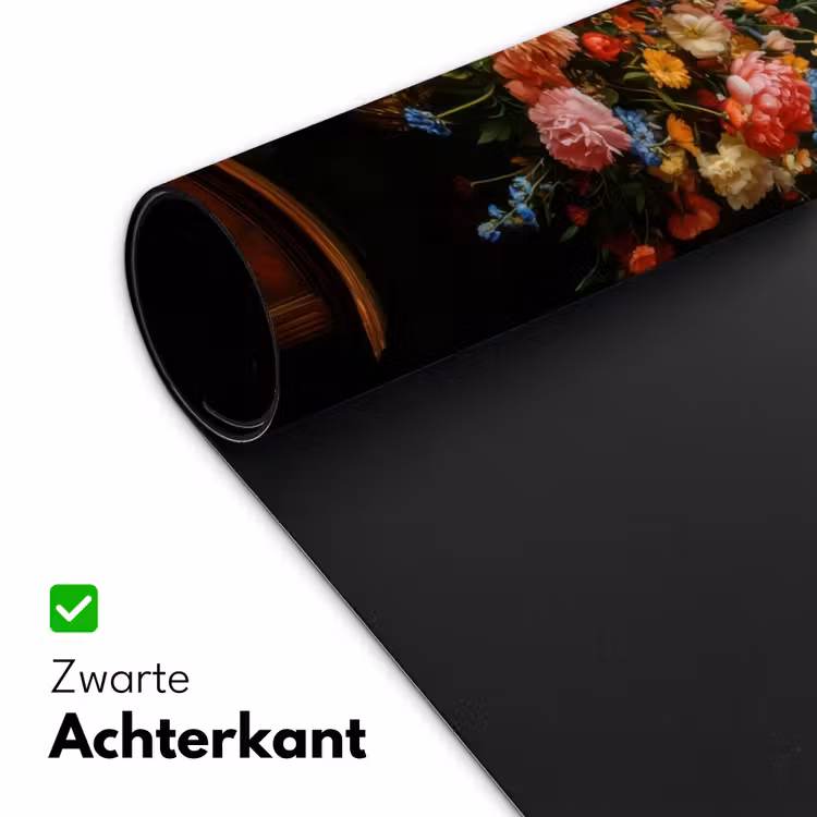Bureau onderlegger - Goud - Bloemen - Kleuren - Vaas — 4
