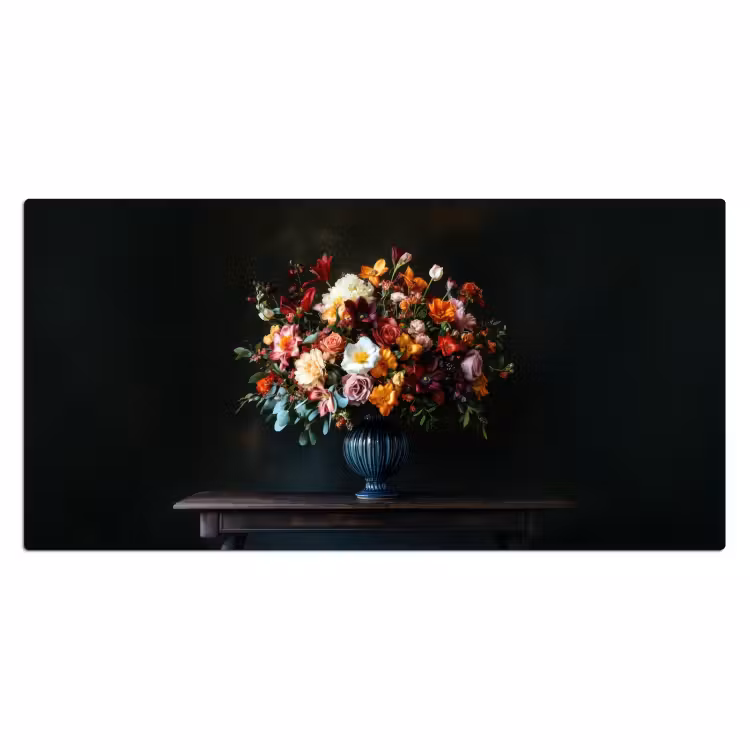 Bureau onderlegger - Groot - Bloemen - Vaas - Boeket — 1