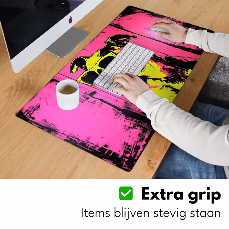 Bureau onderlegger - Hond - Zonnebril - Roze - Art — 5