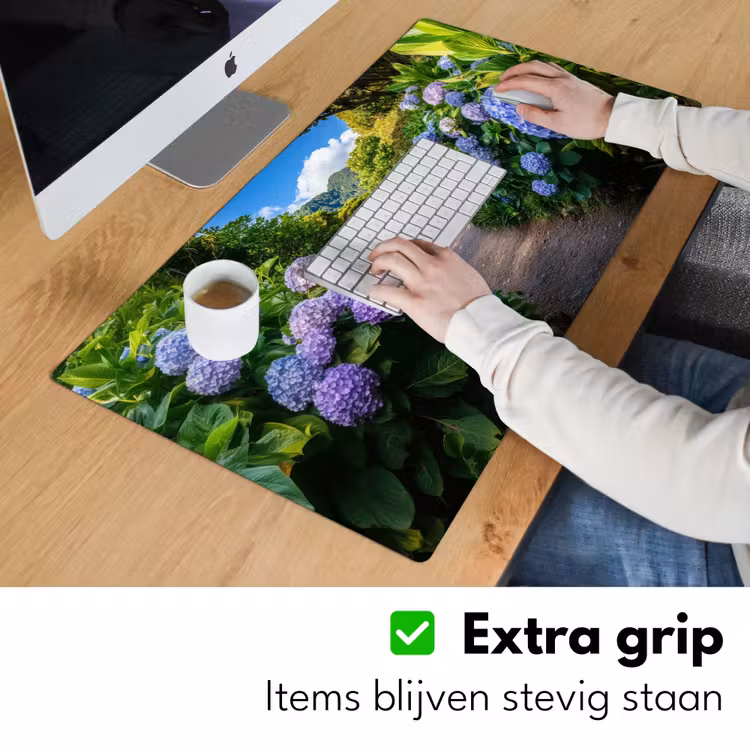 Bureau onderlegger - Hortsensia - Pad - Bloemen — 5