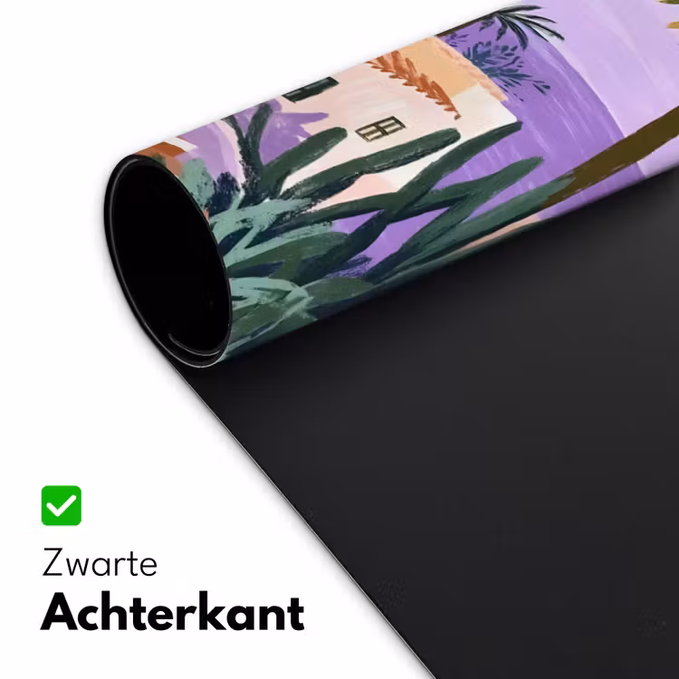Bureau onderlegger - Huizen - Minimalistisch - Palmbomen - Kust — 4