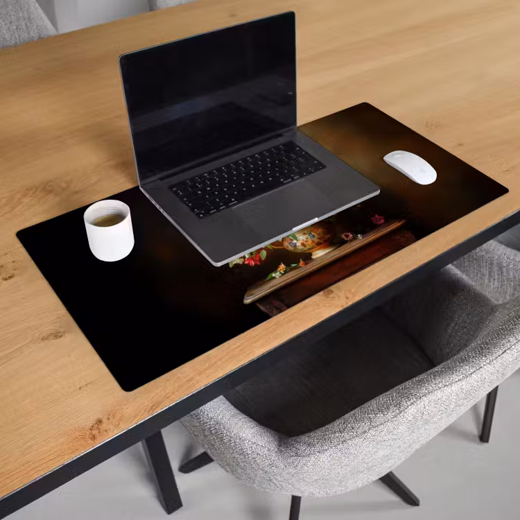 Bureau onderlegger - Kleuren - Boeket - Vaas - Hout — 2