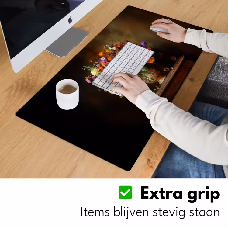 Bureau onderlegger - Kleuren - Boeket - Vaas - Hout — 5