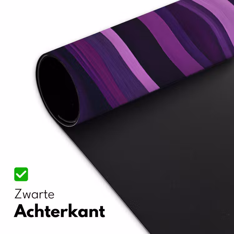 Bureau onderlegger - Lijnen - Golven - Paars - Abstract — 4