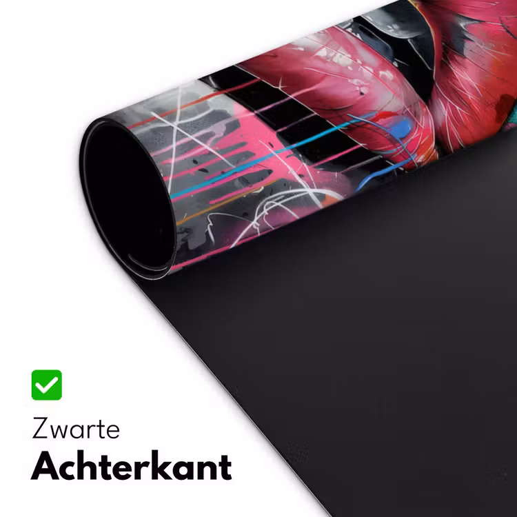 Bureau onderlegger - Lippen - Felroze - Graffiti - Verfstrepen — 4