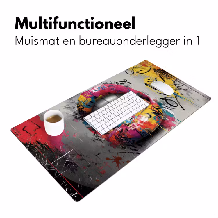 Bureau onderlegger - Lippen - Graffiti - Expressief — 6