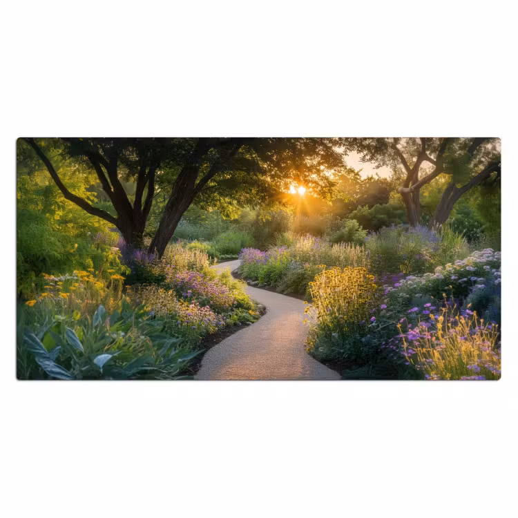 Bureau onderlegger - Pad - Bloemen - Park — 1