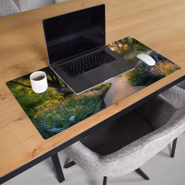 Bureau onderlegger - Pad - Bloemen - Park — 2