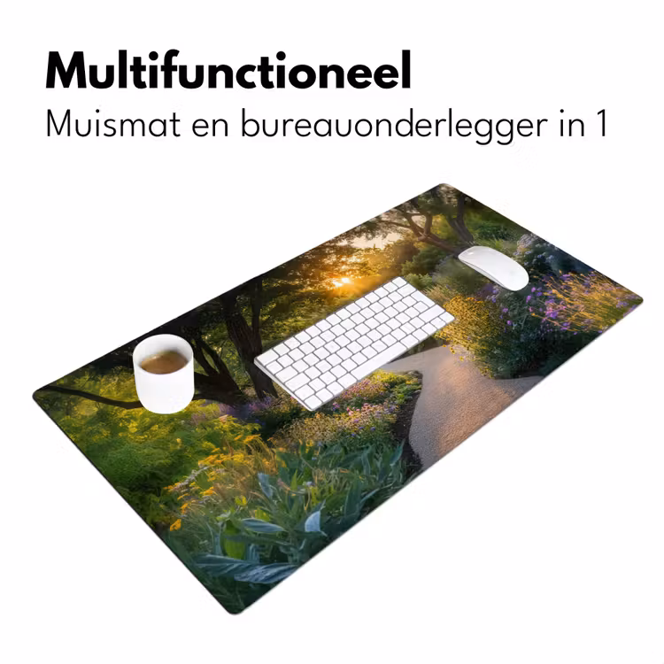 Bureau onderlegger - Pad - Bloemen - Park — 6
