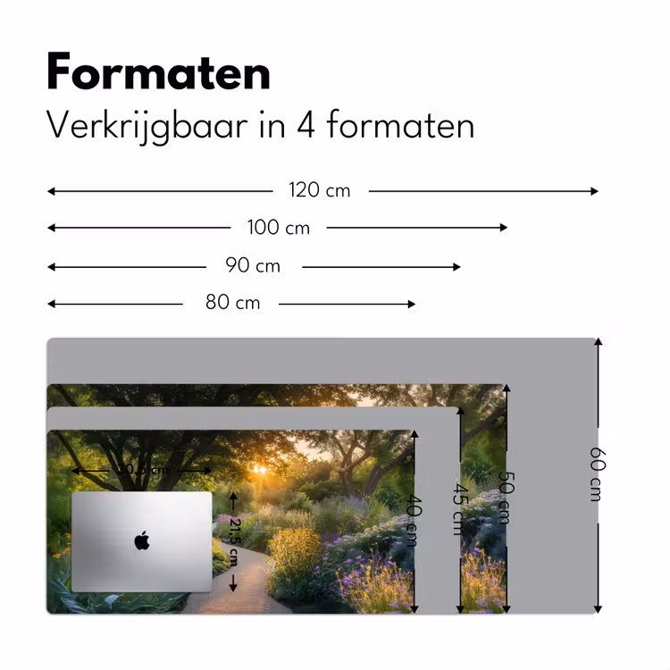 Bureau onderlegger - Pad - Bloemen - Park — 7