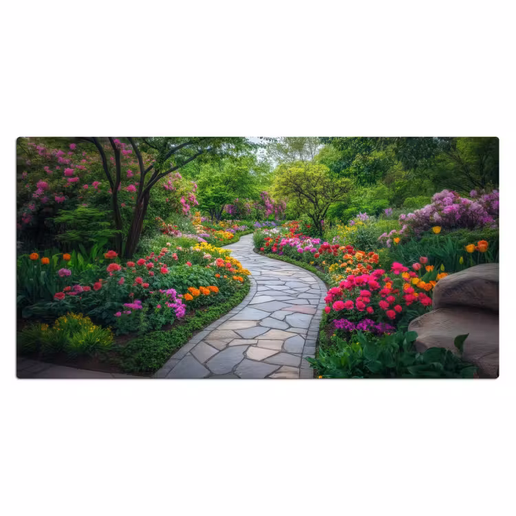 Bureau onderlegger - Park - Bloemen - Tuin — 1