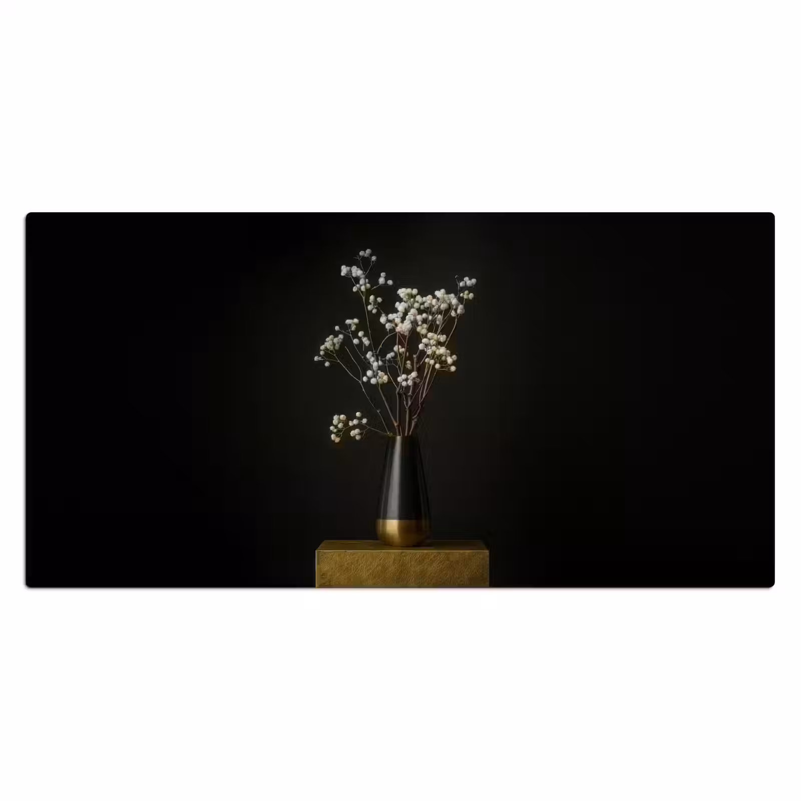Bureau onderlegger - Bloembollen - Wit - Vaas - Minimalistisch — 1
