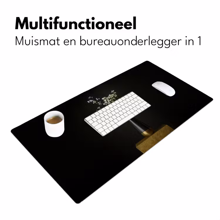 Bureau onderlegger - Bloembollen - Wit - Vaas - Minimalistisch — 6