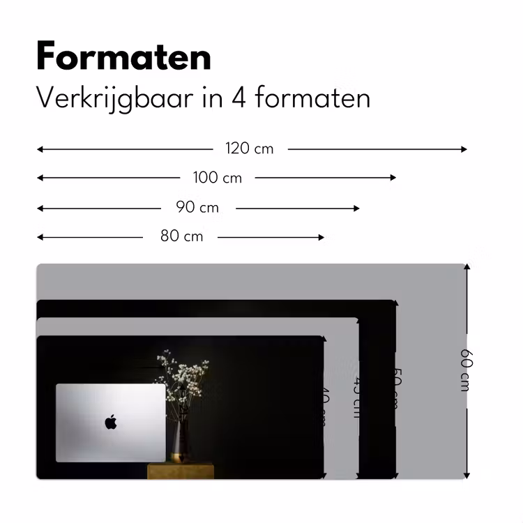 Bureau onderlegger - Bloembollen - Wit - Vaas - Minimalistisch — 7
