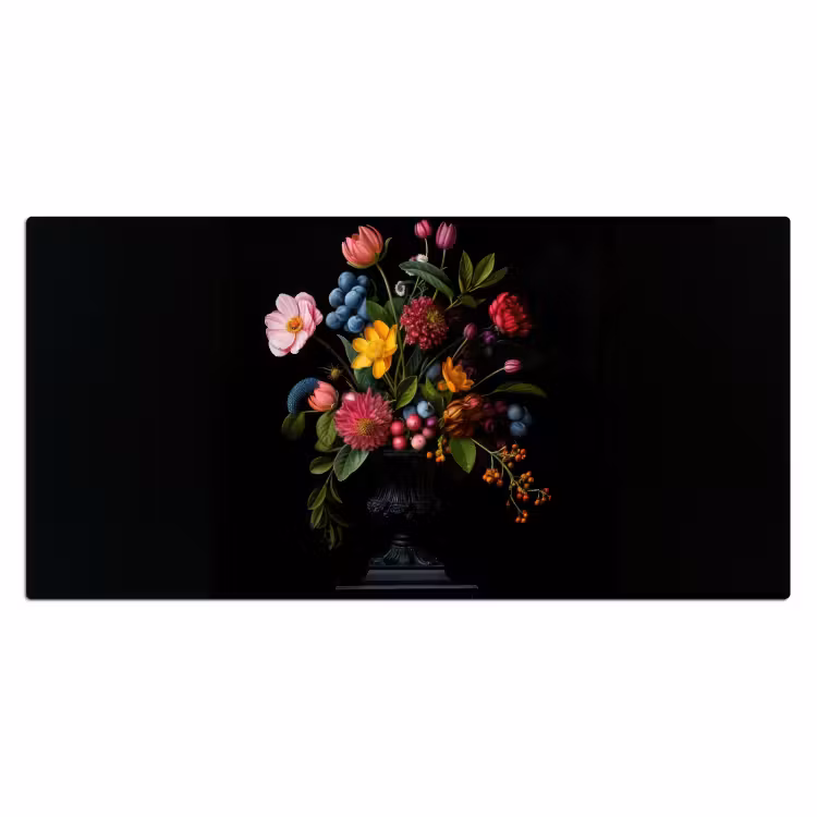 Bureau onderlegger - Bloemen - Vrolijk - Vaas — 1