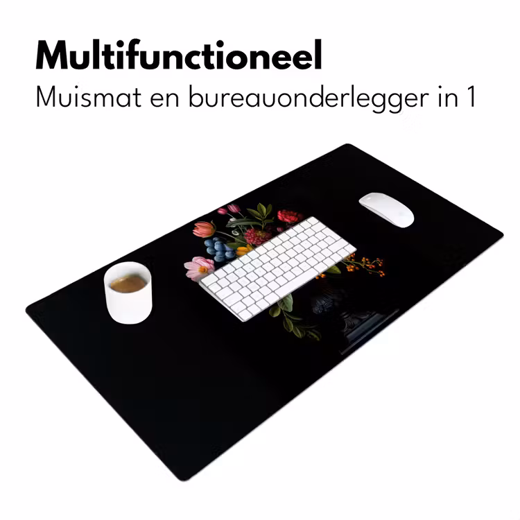 Bureau onderlegger - Bloemen - Vrolijk - Vaas — 6