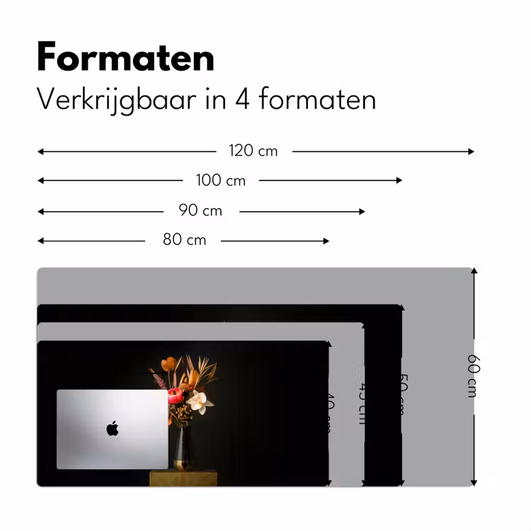 Bureau onderlegger - Boeket - Oranje - Gouden - vaas — 7