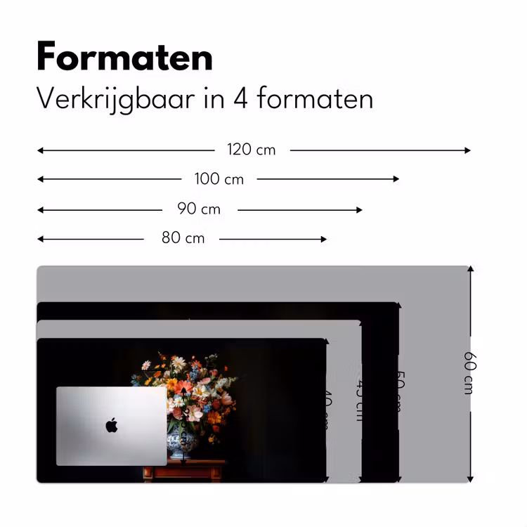 Bureau onderlegger - Boeket - Roze - Bloemen - Vaas — 7