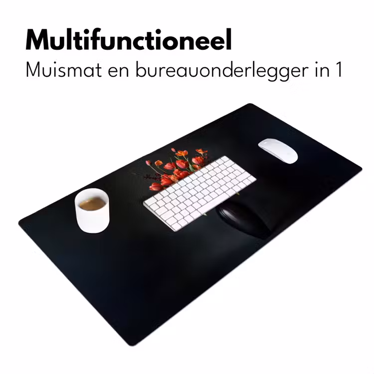 Bureau onderlegger - Boeket - Tulpen - Vaas - Rood — 6