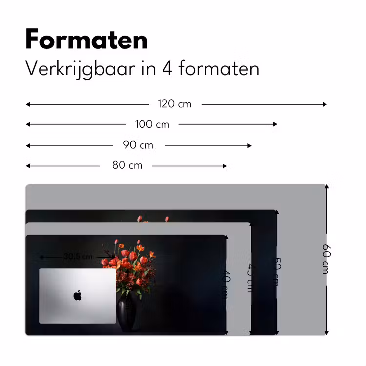 Bureau onderlegger - Boeket - Tulpen - Vaas - Rood — 7
