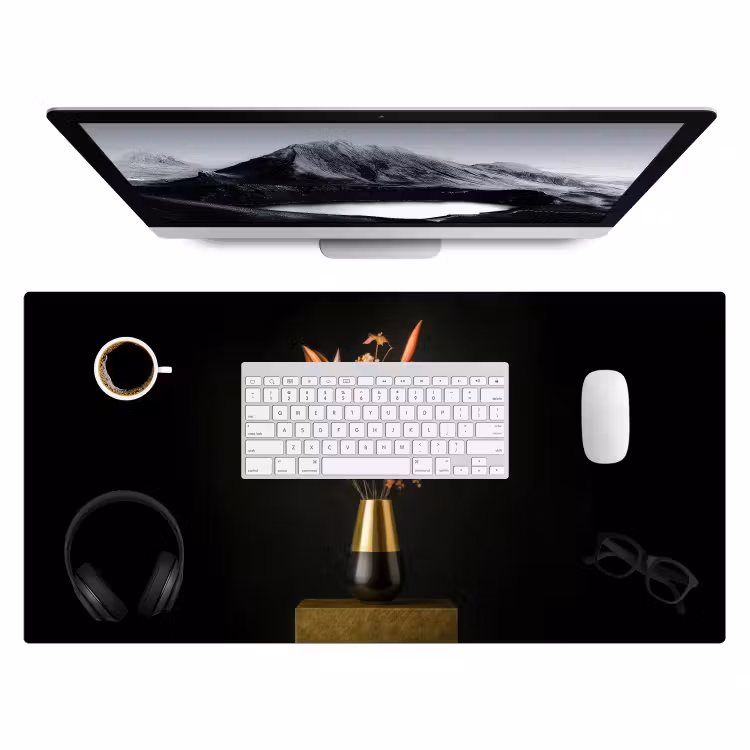 Bureau onderlegger - Exotisch - Boeket - Vaas - Goud — 3