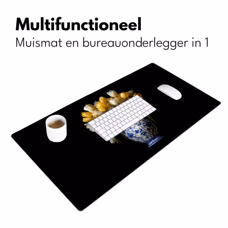 Bureau onderlegger - Geel - Tulpen - Vaas - Bloemen — 6