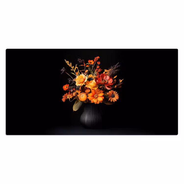 Bureau onderlegger - Herfst - Boeket - Oranje — 1