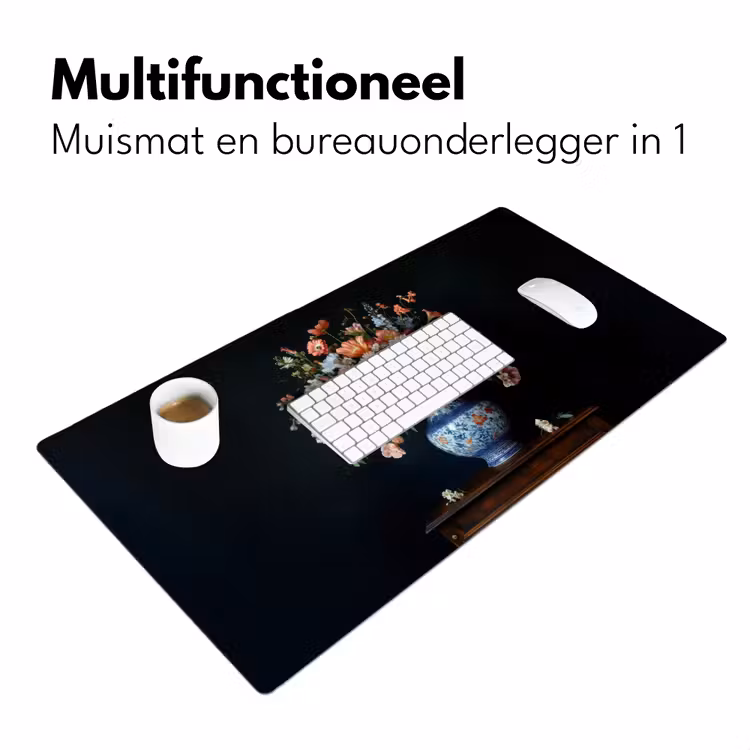 Bureau onderlegger - Hout - Vaas - Kleuren - Bloemen — 6