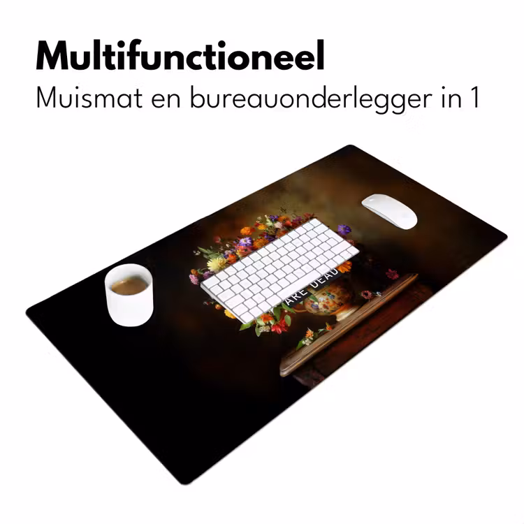 Bureau onderlegger - Kleur - Bloemen - Vintage - Bloemenvaas — 6