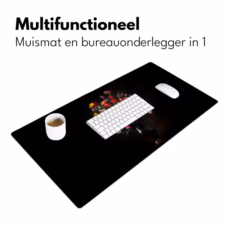 Bureau onderlegger - Kleurrijk - Boeket - Vaas - Donkerbruin — 6