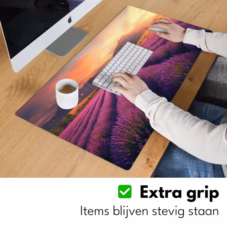 Bureau onderlegger - Lavendelveld - Zonsondergang - Paars — 5