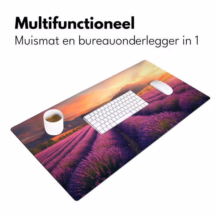 Bureau onderlegger - Lavendelveld - Zonsondergang - Paars — 6
