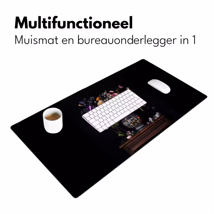 Bureau onderlegger - Neon - Vaas - Bloemen — 6