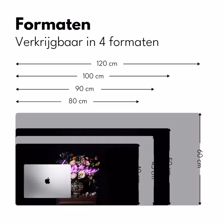 Bureau onderlegger - Neon - Vaas - Bloemen — 7