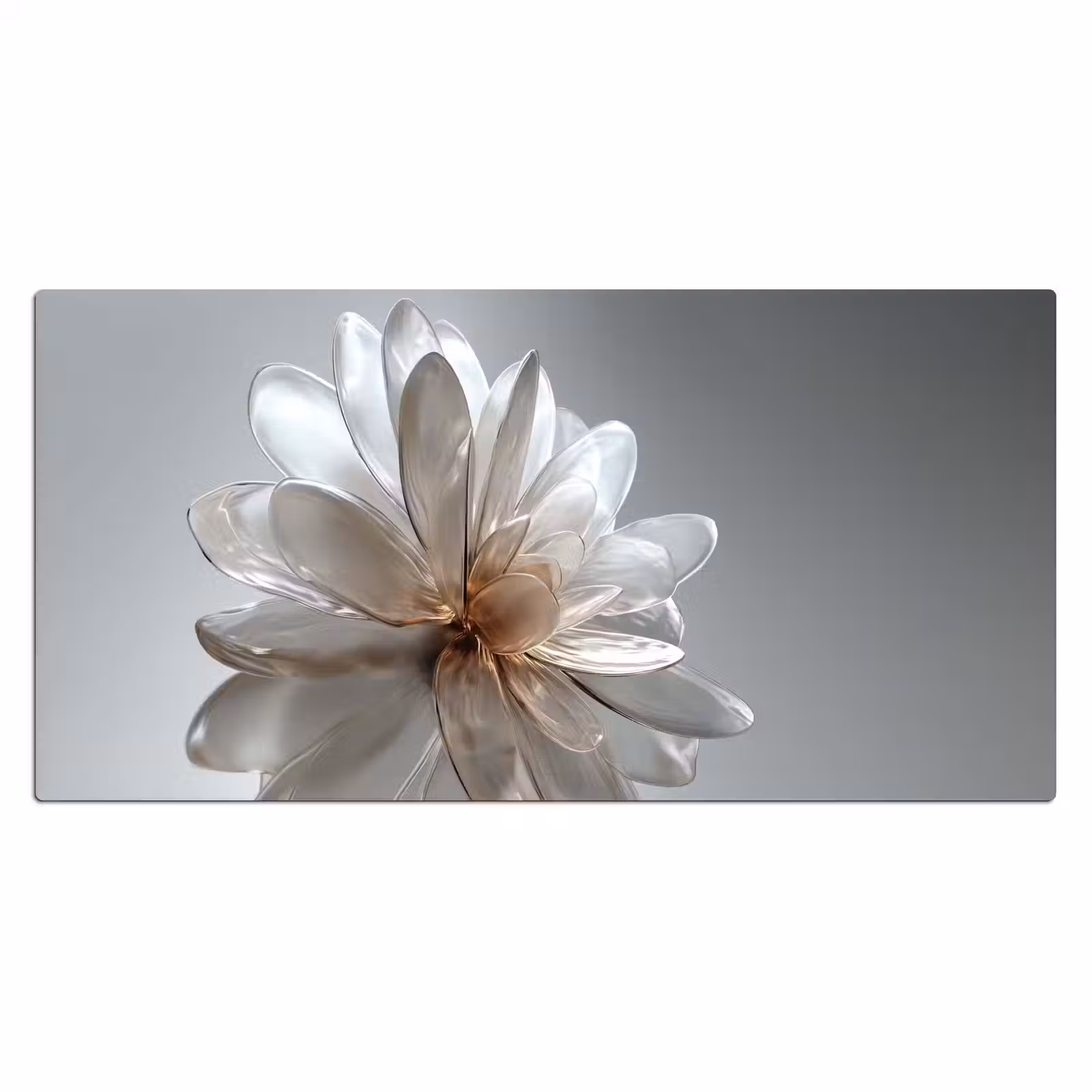 Bureau onderlegger - Bloem - Wit - Neutraal — 1