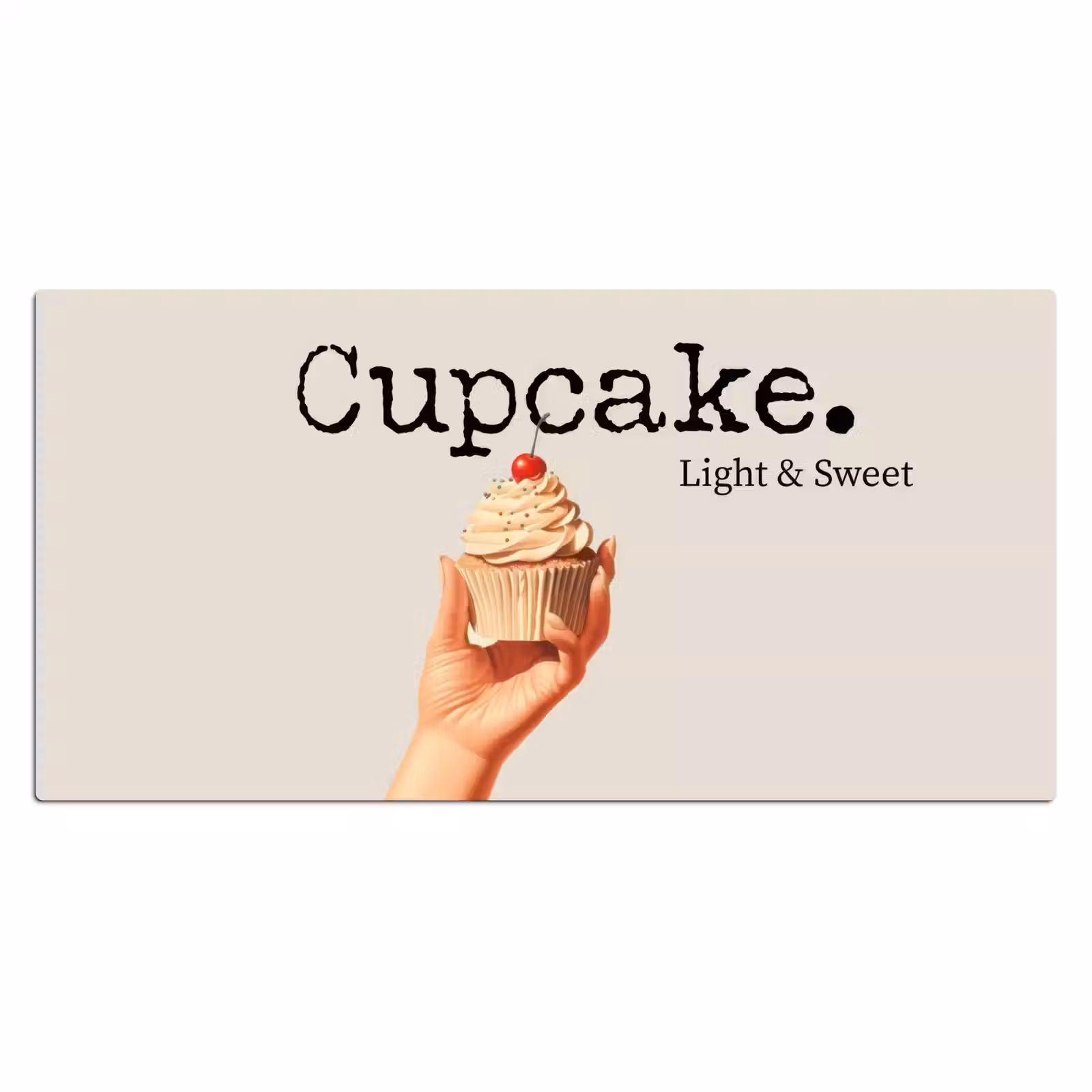 Bureau onderlegger - Cupcake - Zoet - Kers — 1