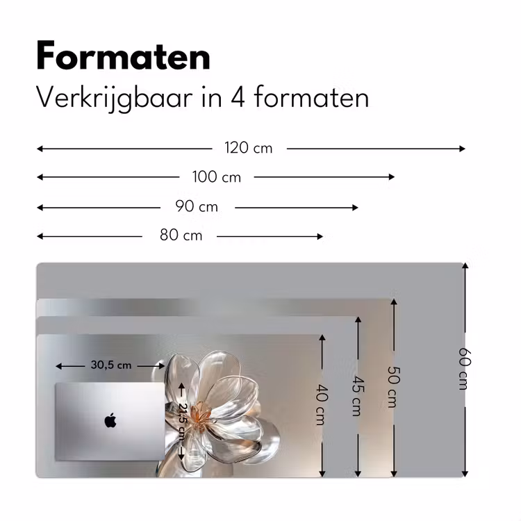 Bureau onderlegger - Bloem - Glazen - Doorzichtig — 7