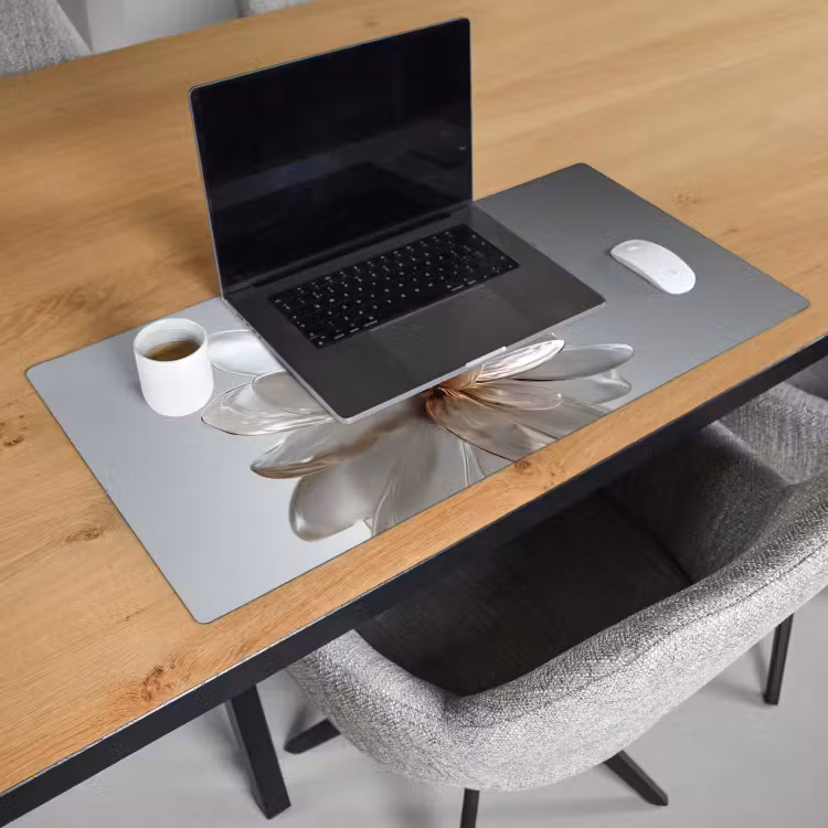 Bureau onderlegger - Bloem - Wit - Neutraal — 2