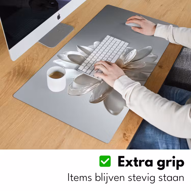 Bureau onderlegger - Bloem - Wit - Neutraal — 5