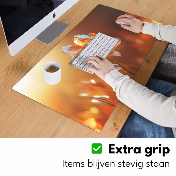 Bureau onderlegger - Glazen - Bloem - Zonlicht — 5