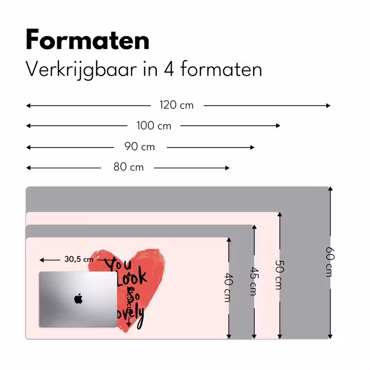 Bureau onderlegger - Hart - Rood - Valentijn — 7