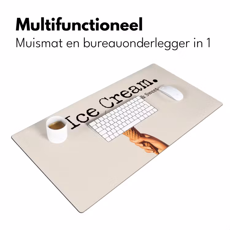 Bureau onderlegger - Ice cream - Softijs - Kleurrijk - Kers — 6