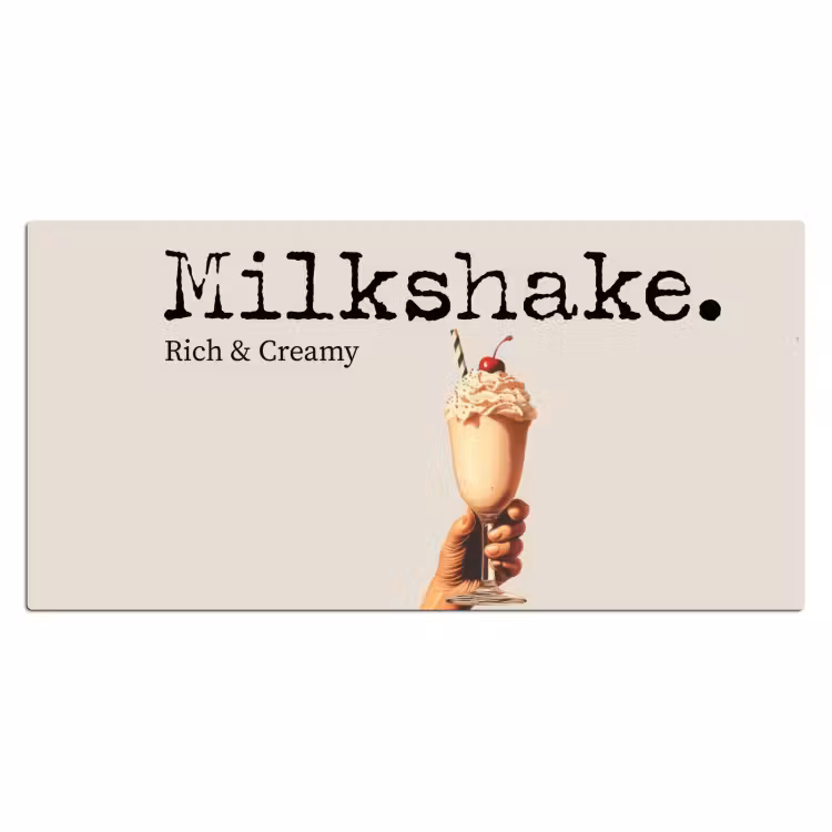 Bureau onderlegger - Milkshake - Kers - Rietje — 1