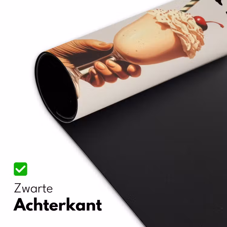 Bureau onderlegger - Milkshake - Kers - Rietje — 4