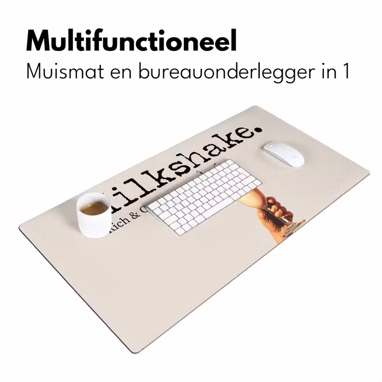 Bureau onderlegger - Milkshake - Kers - Rietje — 6