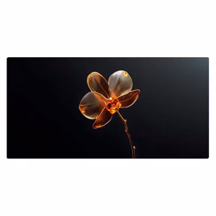 Bureau onderlegger - Orchidee - Doorzichtig - Bloem — 1
