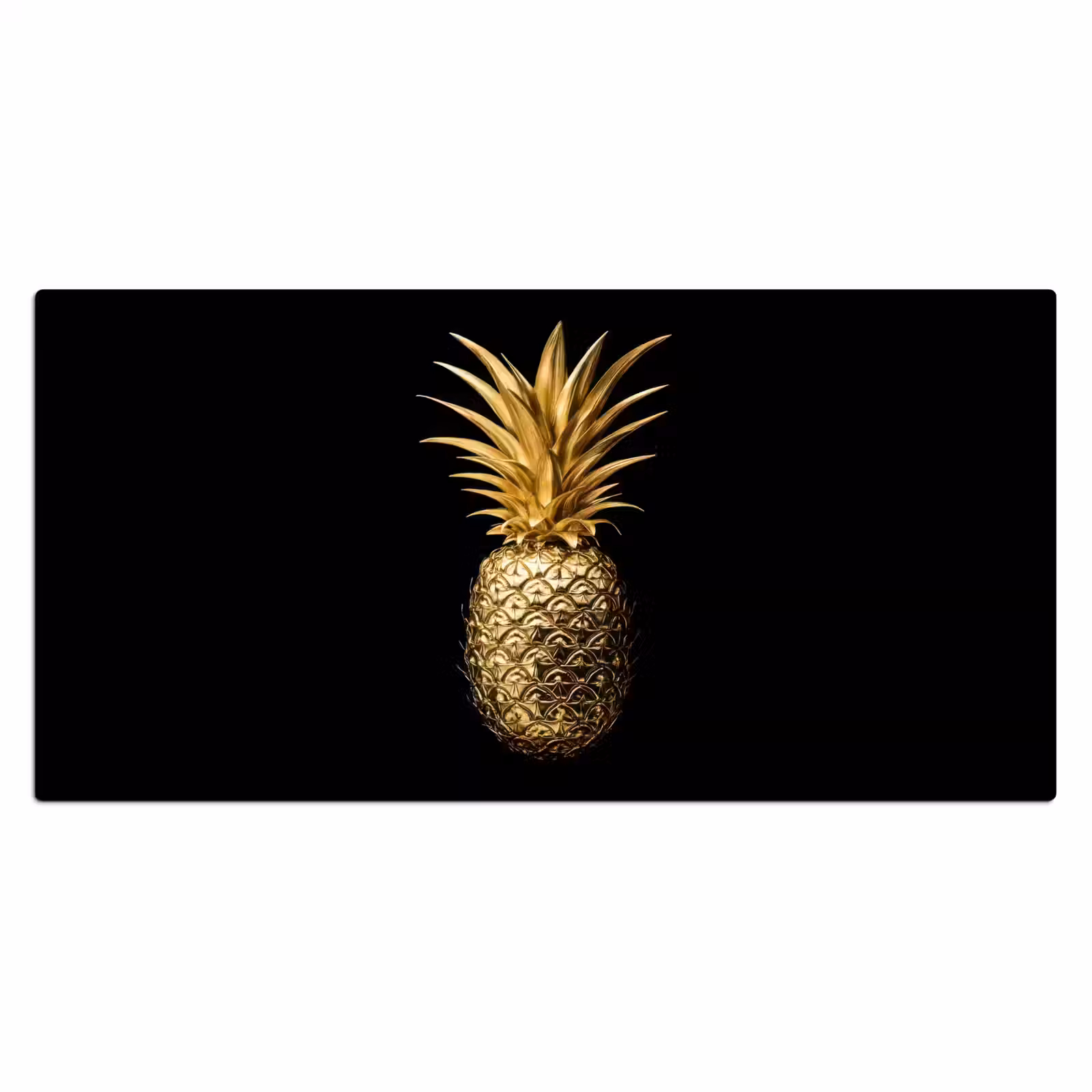 Bureau onderlegger - Ananas - Zwart - Goud - Luxe — 1