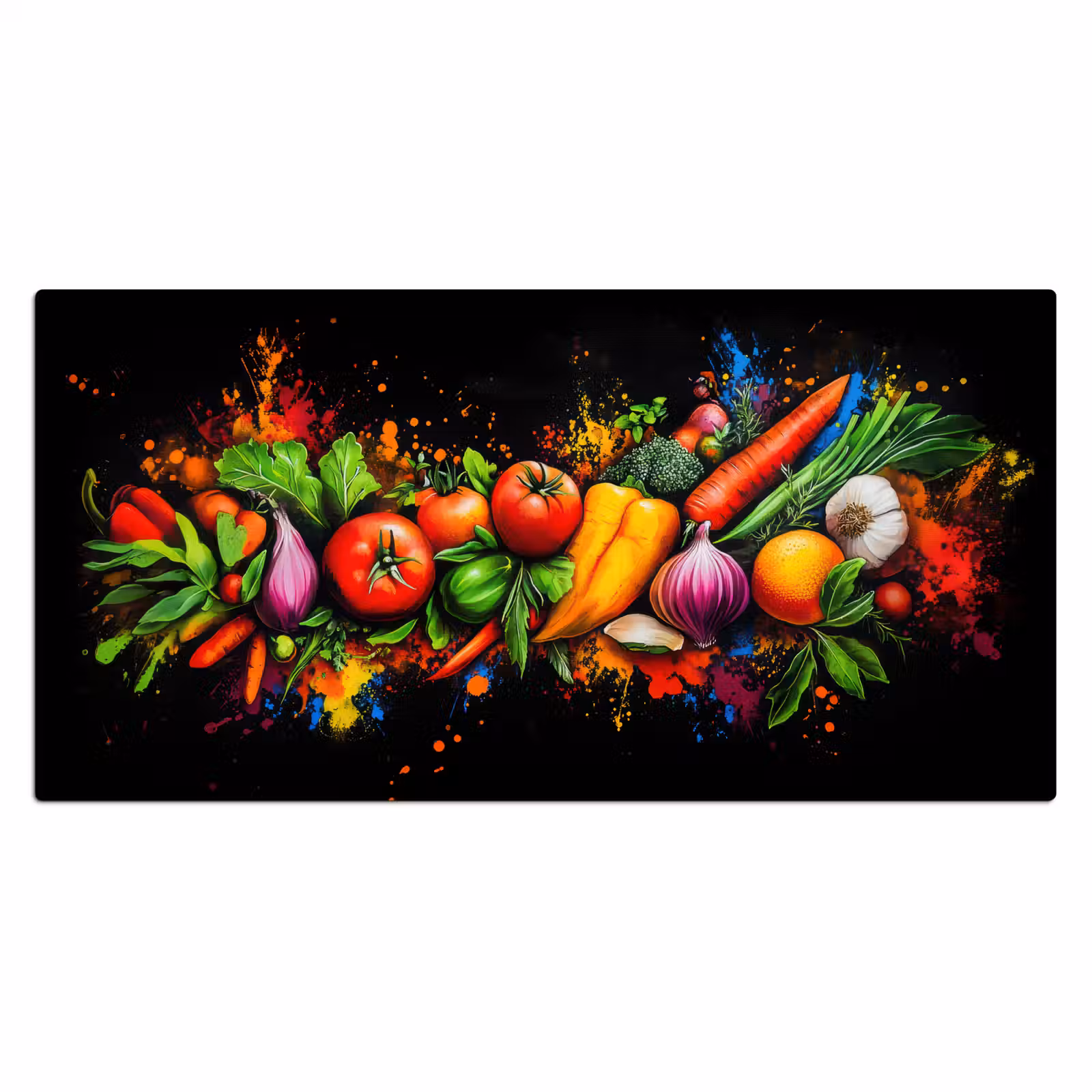 Bureau onderlegger - Groente - Eten - Kruiden - Graffiti - Koken — 1