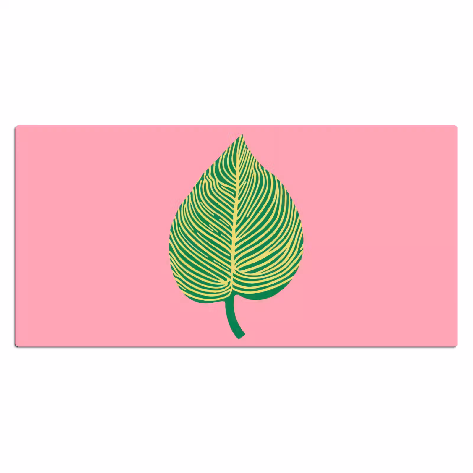 Bureau onderlegger - Illustratie - Blad - Minimalistisch - Groen — 1